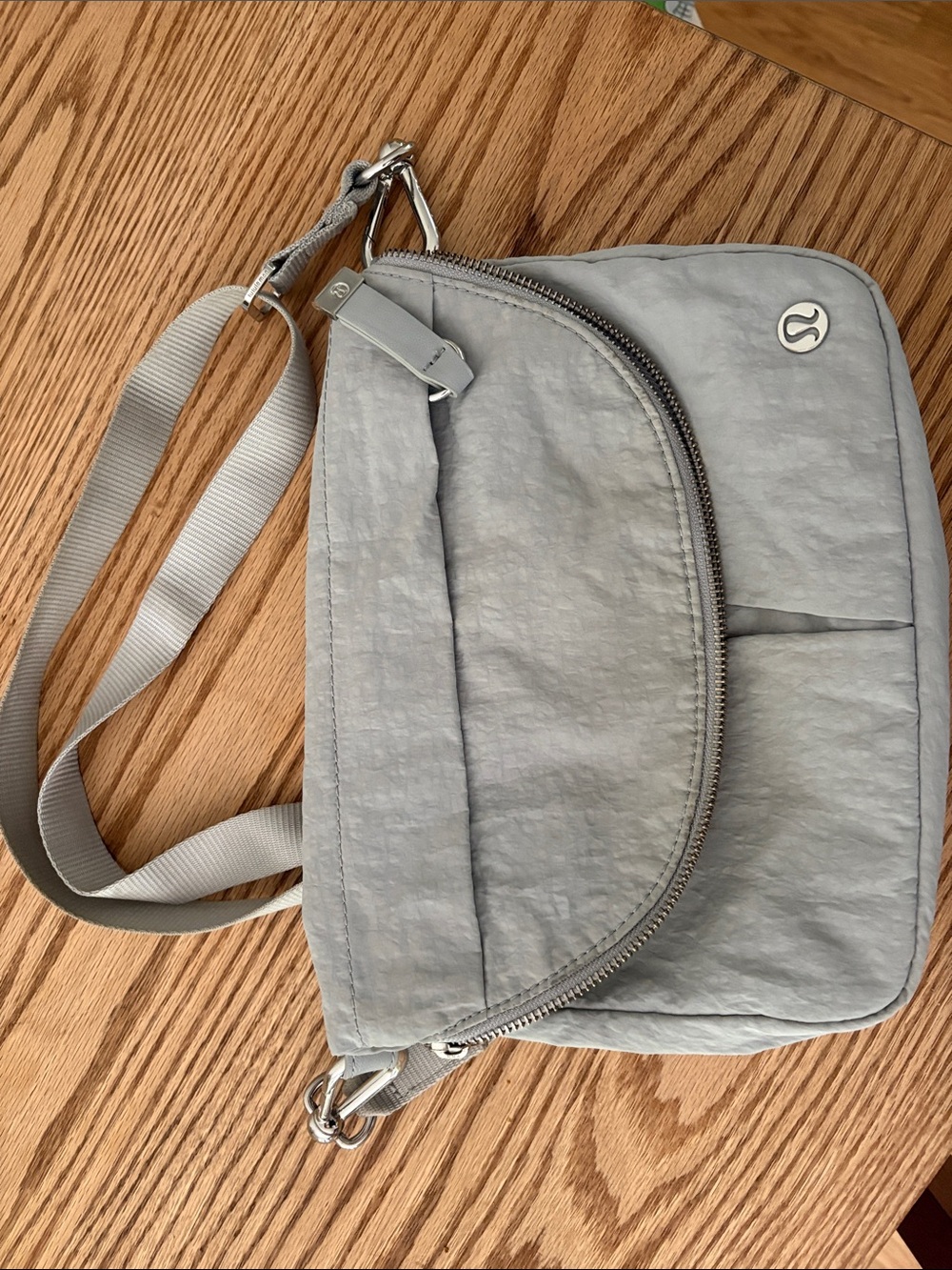 lululemon athletica Light Gray Crossbody Belt Bag